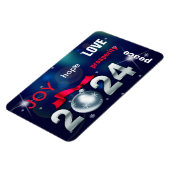 2023年新年おめでとう。クリスマスボーブル マグネット (左側)