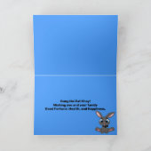 2023年新年中国の漫画うさぎホリデーカード シーズンカード (内部)