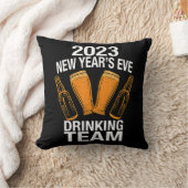 2023年新年'大晦日の飲みチーム クッション (ブランケット)