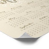 2023年月の満ち欠けカレンダー ポスター (角)