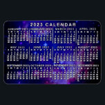 2023年月次カレンダー星雲 マグネット<br><div class="desc">2023年の月々のカレンダーの柔軟なマグネットは、小さなマゼラン雲で作られた外宇宙の背景の上に各月の週の日を白で示した青い着色。小さなマゼラン雲は、私たち自身の天の川のスパイラル銀河系を周回する約20万光年の銀河系である。この画像は、NASAの好意により、遠くの銀河系が背後にある星雲を示している。色を操作してイメージを青い色合いにした。この2023年のカレンダー磁石は、宇宙ギーク/科学/天文学ファンと私たちの宇宙と星の中で美しいを見つける誰にでも最適である。新しい年を征服し、このカレンダーで常に日付シンプルを手元に。</div>
