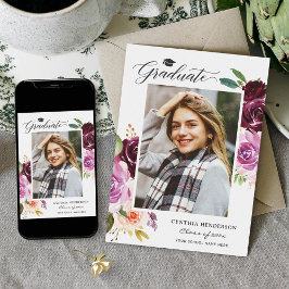 2023年梅紫フローラ女子卒業 案内状