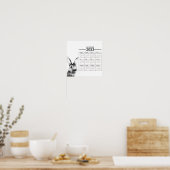 2023年水彩兔年カレンダーポスター ポスター (キッチン)