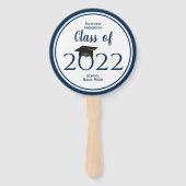 2023年海軍モダン青色卒業写真のクラス ハンドファン (正面)