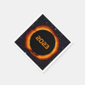 2023年環状太陽の食 スタンダードカクテルナプキン (角)