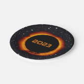 2023年環状太陽の食 ペーパープレート (アングル)