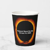 2023年環状太陽の食 紙コップ (裏面)