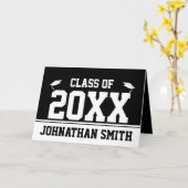 2023年白黒名卒業 カード (黄色い花)