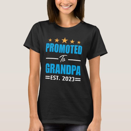 2023年祖父20歳で祖父に昇進 Tシャツ (正面)