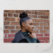 2023年祝卒業卒業はっきりした 箔招待状 (裏面)