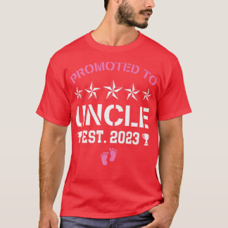 2023年素晴らし伯父に昇進した女の子プレグナン Tシャツ