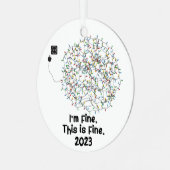 2023年素晴らし記念素晴らし酒だおもしろい メタルオーナメント (正面左)