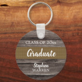 2023年素朴のウッドルック大学院 |名前 キーホルダー (正面)