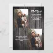 2023年素朴卒業パーティーのワゴンホイールクラス 招待状 (裏面)