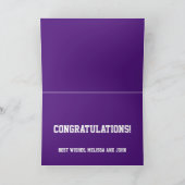 2023年紫王室の白の卒業 カード (内部)