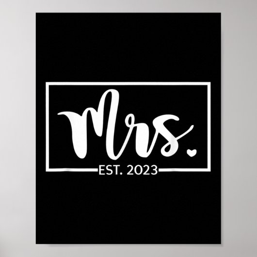 2023年結婚 新婦 妻 既婚 ウェディング ギフト ポスター (正面)