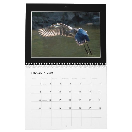 2023年自然カレンダーの美しい カレンダー (2月 2026)