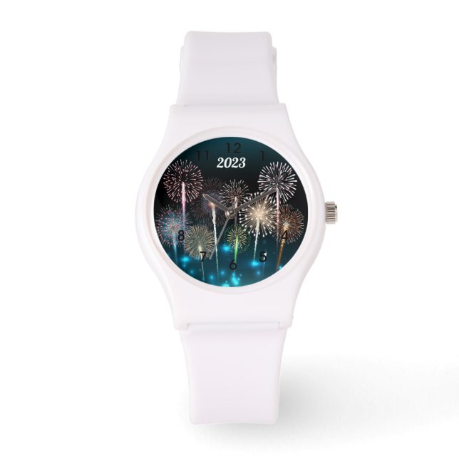 2023年花火ハッピーニューイヤーウォッチ 腕時計 (正面)