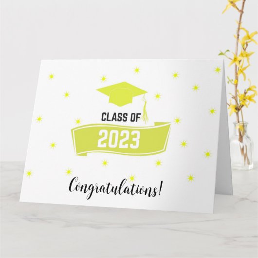 2023年記念クラス カード (黄色い花)