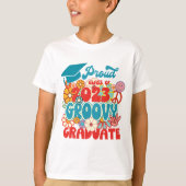 2023年誇りを持ったクラスレトロGroovyおもしろい卒業 Tシャツ (正面)