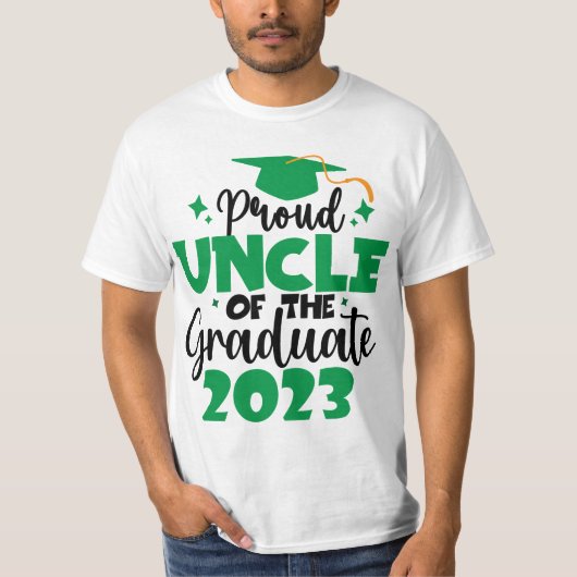 2023年誇りを持った卒業おもしろい台本のクラスのUNCLE Tシャツ (正面)