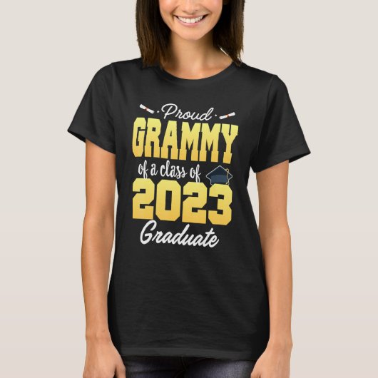 2023年誇りを持った卒業クラスのシニア23グラミー Tシャツ (正面)