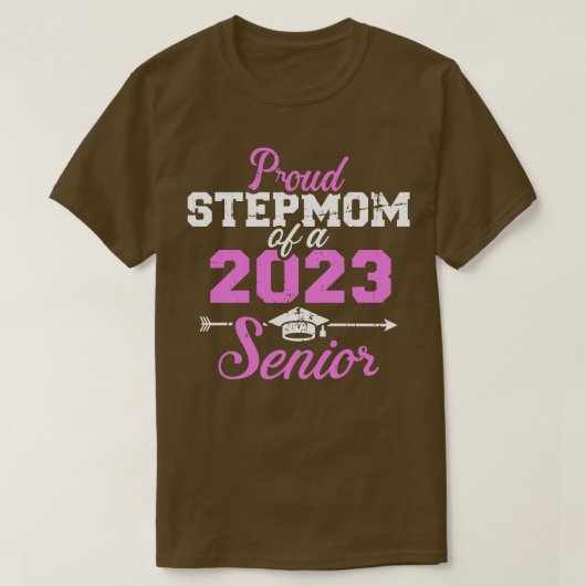 2023年誇りを持った卒業クラス1のstepmom tシャツ (デザイン正面)