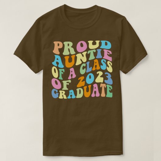 2023年誇りを持った卒業グロのレトロ Tシャツ (デザイン正面)