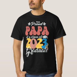 2023年誇りを持った卒業レトロ2023年PAPA Tシャツ