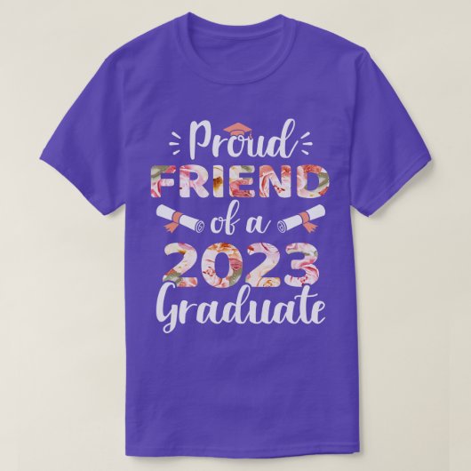 2023年誇りを持った卒業生の友人 Tシャツ (デザイン正面)