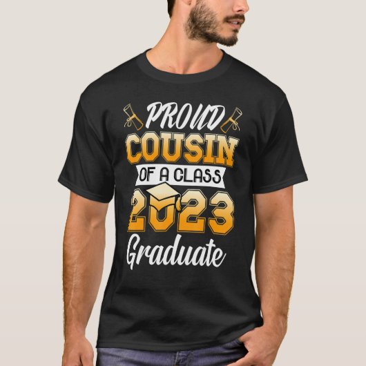 2023年誇りを持った級卒業のいとこ2 Tシャツ (正面)