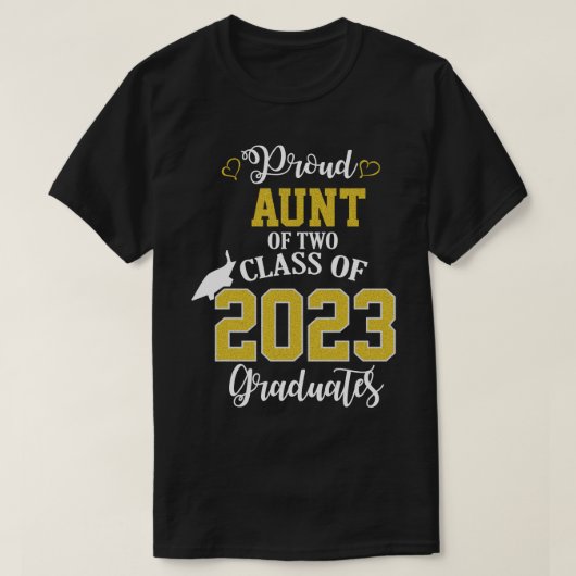 2023年誇りを持った2年生伯母 Tシャツ (デザイン正面)