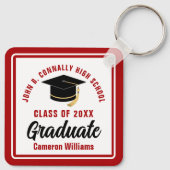 2023年赤白卒業パーソナライズされた。 キーホルダー (裏面)