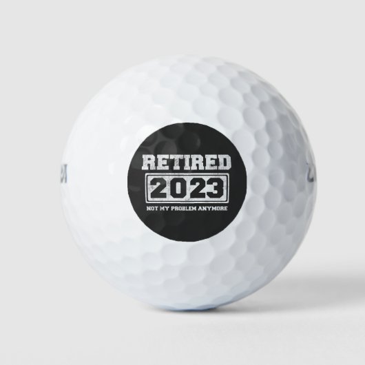 2023年退職したのでもう知らない ゴルフボール (正面)