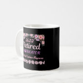 2023年退職した女性用ファブリケーター退職 コーヒーマグカップ (正面左)