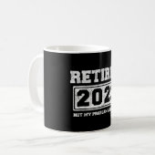 2023年退職しました 以後私の問題ではありません コーヒーマグカップ (正面左)