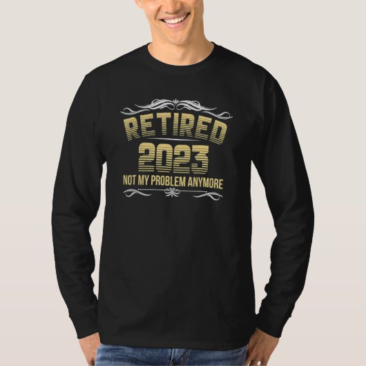 2023年退職 お先に失礼します 退職 20 Tシャツ (正面)