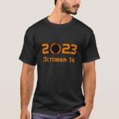 2023年金環日食 Tシャツ (正面)