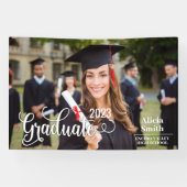 2023年高校卒業グラデーション写真テンプレート 横断幕 (横)