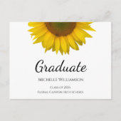 2023年黄色ひまわりクラス卒業 案内ポストカード (正面)