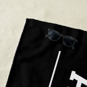 2023年黒人出パーソナライズされた学名 ビーチタオル (インサイチュ)