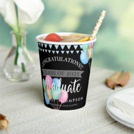 2023年黒人卒業 紙コップ