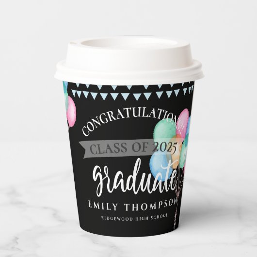 2023年黒人卒業 紙コップ (裏面)