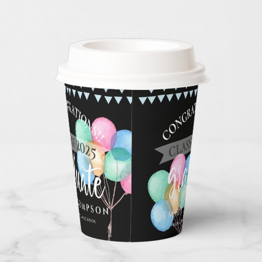 2023年黒人卒業 紙コップ (右)