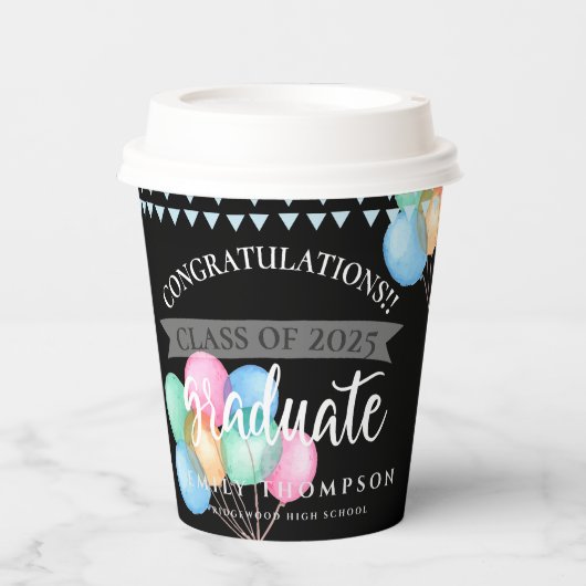 2023年黒人卒業 紙コップ (正面)