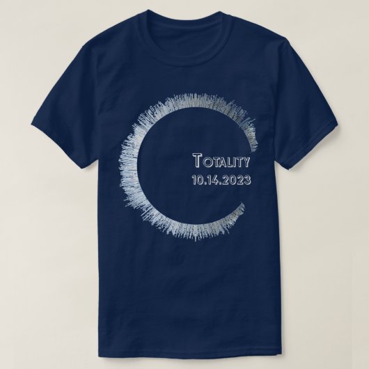 2023年10月14太陽の日食全体像 Tシャツ (デザイン正面)