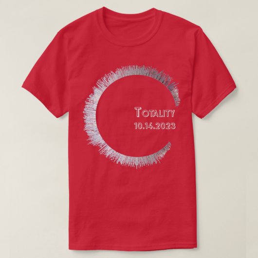 2023年10月14太陽の日食全体像 Tシャツ (デザイン正面)