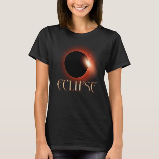 2023年10月14日の皆既日食と4月の日食 Tシャツ (正面)