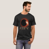 2023年10月14日の皆既日食と4月の日食 Tシャツ (正面フル)