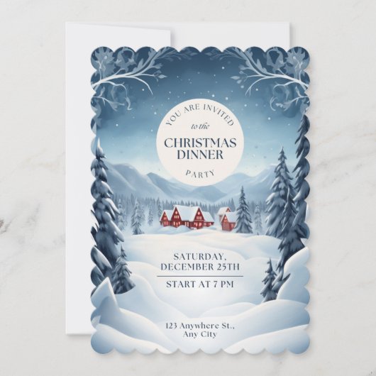 2023年12月25日のクリスマス招待状 招待状 (正面)